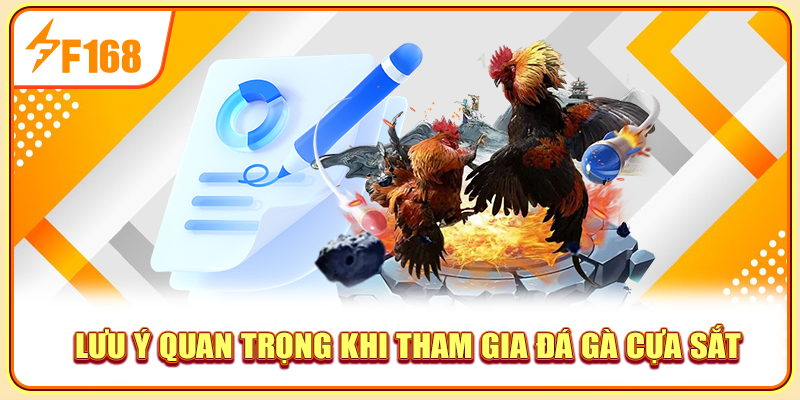 Lưu ý quan trọng khi tham gia đá gà cựa sắt